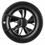 Витяжний інтелектуальний вентилятор Blauberg O2 Black з датчиками, Ø100/125 мм