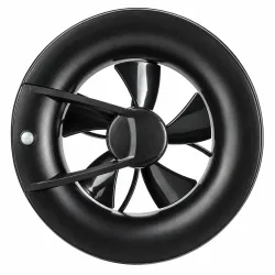 Витяжний інтелектуальний вентилятор Blauberg O2 Black з датчиками, Ø100/125 мм