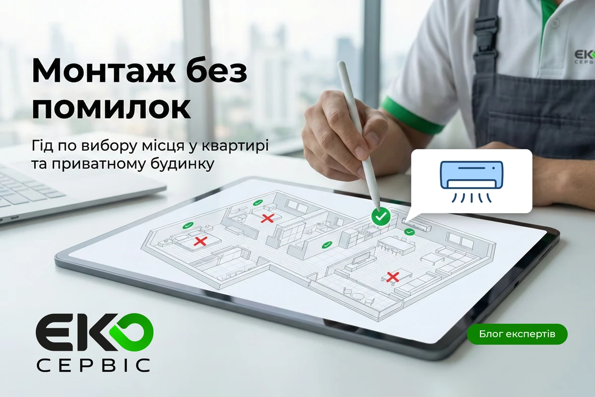 Де краще встановити кондиціонер у квартирі, приватному будинку