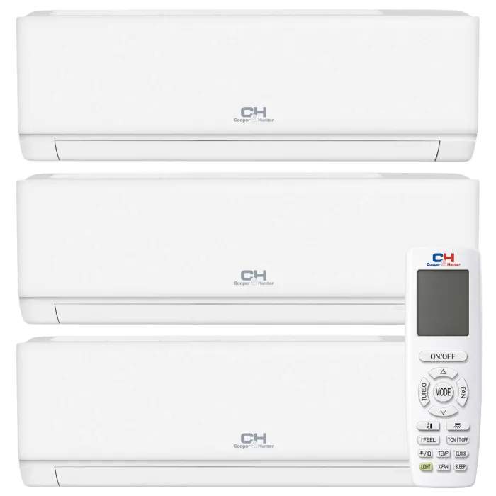 Мультиспліт-система Cooper&Hunter Nordic Multi Light Vital Plus на 3 кімнати (7+9+9) + CHML-U21RK3-NG