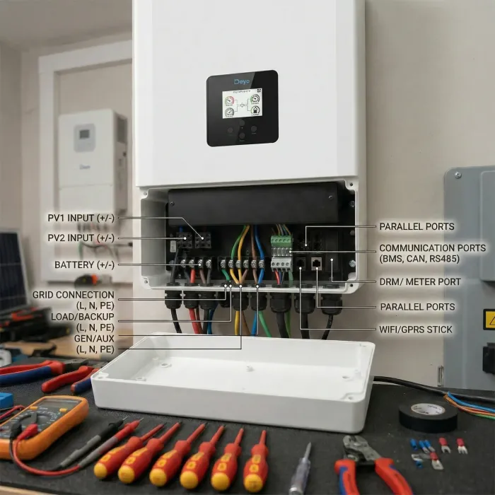 Гібридний інвертор Deye SUN-6K-SG05LP1-AM2-P