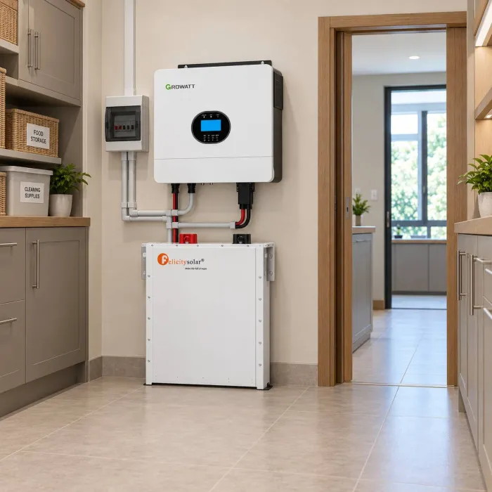 Комплект автономного живлення Growatt SPF 6000 ES Plus 6 кВт + Felicity FLA48100UG1 5,12 кВт·год