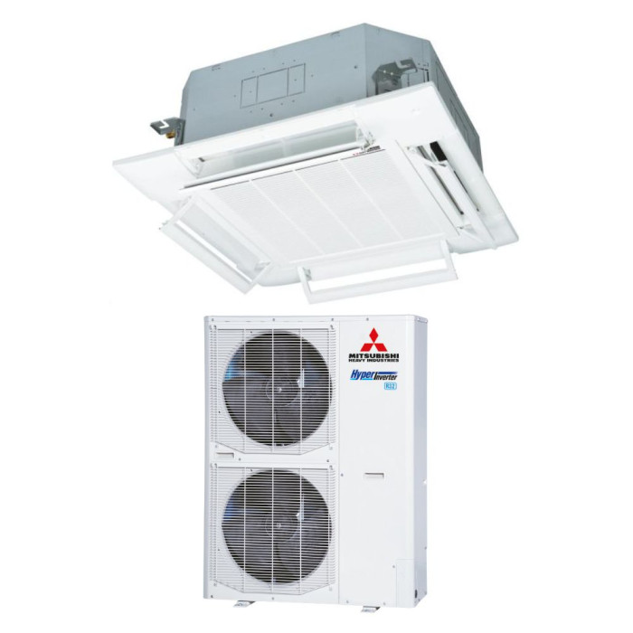 Касетний 4-потоковий кондиціонер Mitsubishi Heavy Hyper Inverter FDT125VH/FDC125VNX-W