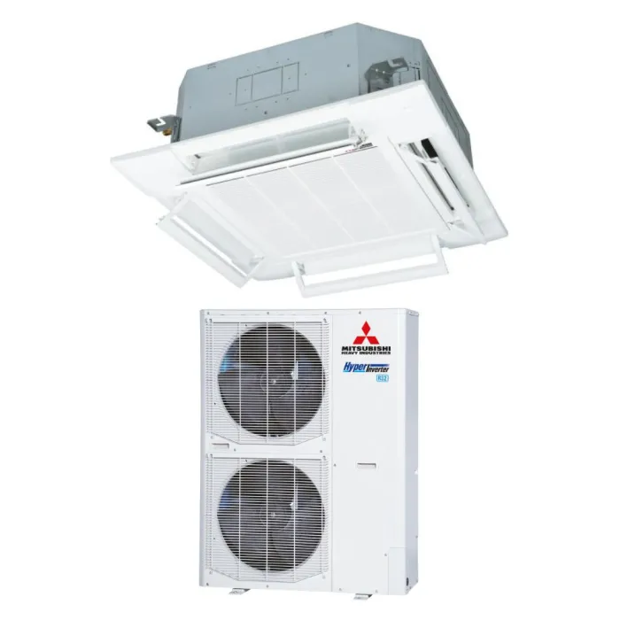 Касетний 4-потоковий кондиціонер Mitsubishi Heavy Hyper Inverter FDT125VH/FDC125VNX-W