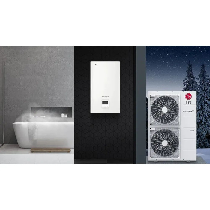 Тепловий насос повітря-вода LG THERMA V HU141MA.U33RU/HN1616M.NK5RU