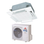Касетний 4-потоковий кондиціонер Mitsubishi Heavy Standard Inverter FDT100VH/FDC90VNP-W