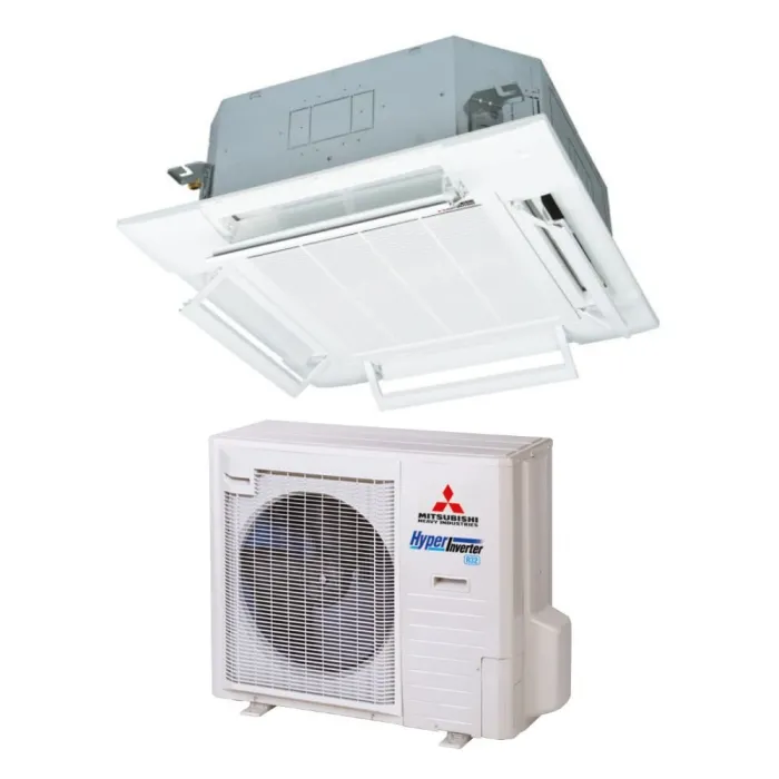 Касетний 4-потоковий кондиціонер Mitsubishi Heavy Standard Inverter FDT100VH/FDC100VNP-W