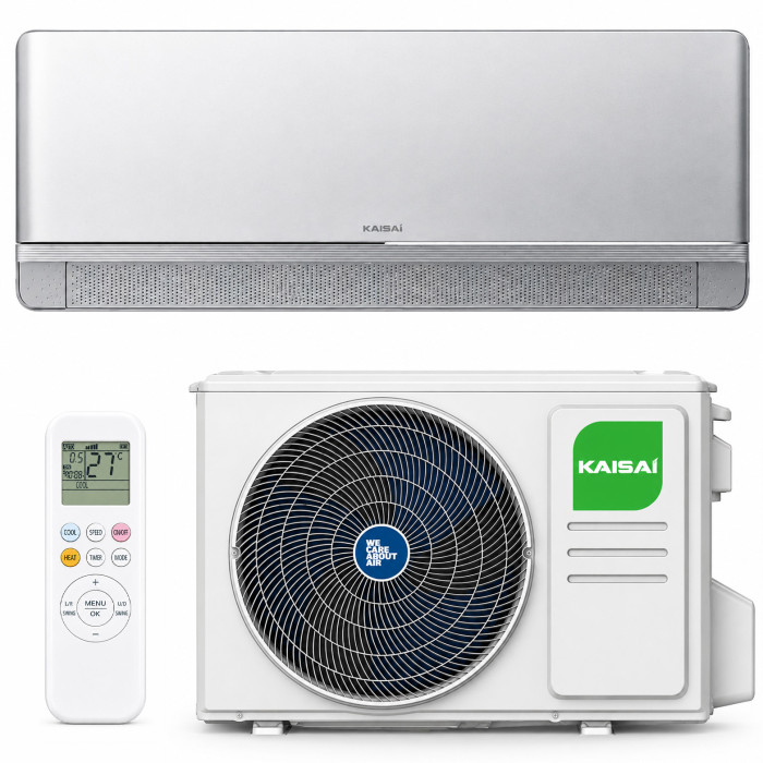 Кондиціонер Kaisai Geo+ KKWS‑24RAA1/KKOX‑24RRA1 Silver