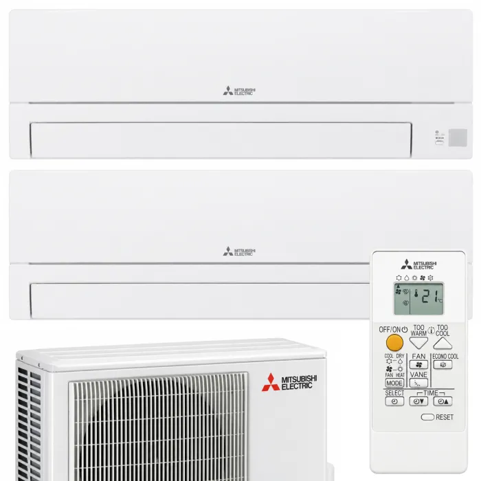 Мультиспліт-система Mitsubishi Electric MXZ-HA Classic на 2 кімнати (25+25) + MXZ-2HA40VF
