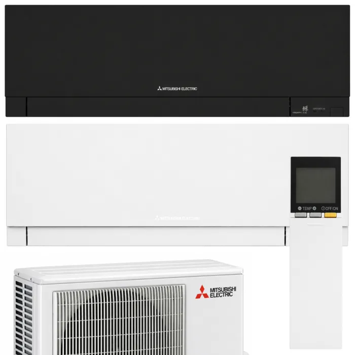 Мультиспліт-система Mitsubishi Electric MXZ-F Design White+Black на 2 кімнати (18+25) + MXZ-2F42VF