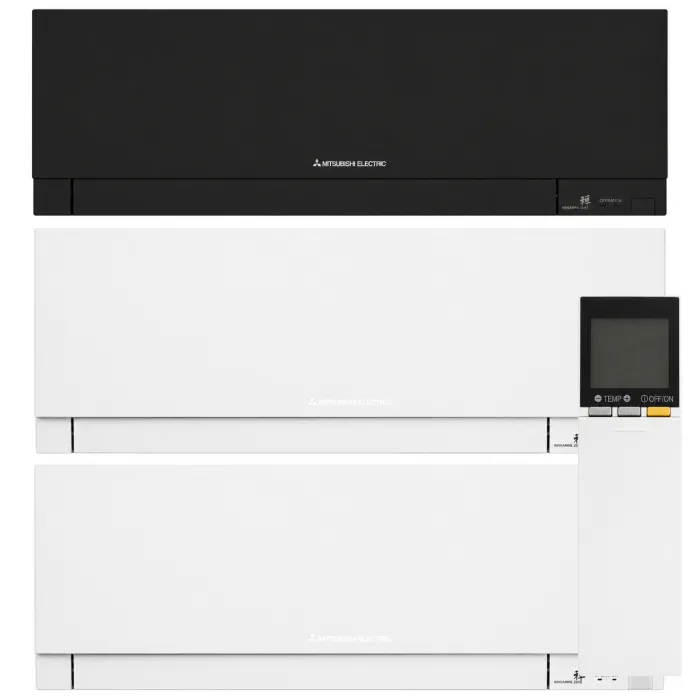 Мультиспліт-система Mitsubishi Electric MXZ-F Design White+Black на 3 кімнати (25+25+35) + MXZ-3F68VF