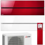 Мультиспліт-система Mitsubishi Electric MXZ-F Premium White+Ruby Red на 2 кімнати (25+35) + MXZ-2F53VF