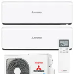Мультиспліт-система Mitsubishi Heavy SCM Premium на 2 кімнати (20+20) + SCM40ZS-W