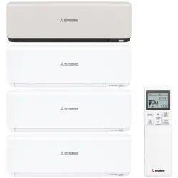 Мультиспліт-система Mitsubishi Heavy SCM Premium White+Titanium на 4 кімнати (25+25+25+35) + SCM80ZS-W