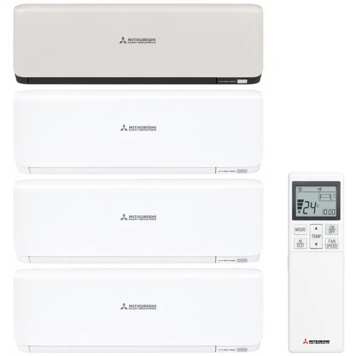 Мультиспліт-система Mitsubishi Heavy SCM Premium White+Titanium на 4 кімнати (25+25+25+35) + SCM80ZS-W